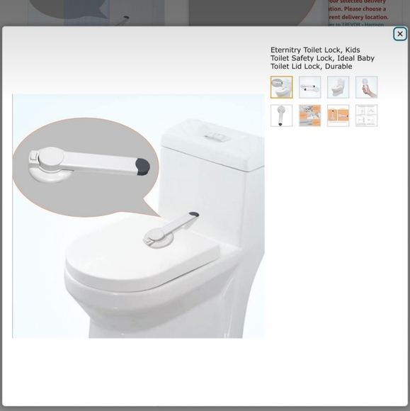 NEW B-SAFE SINGLE Baby Proof Toilet Seat Lock w Toilet Lock Child Safety Ideal 3 - Picture 6 of 6